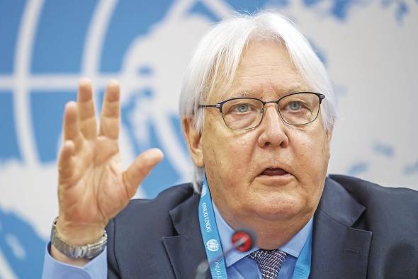 El jefe humanitario de la ONU, Martin Griffiths El jefe humanitario de la ONU, Martin Griffiths
