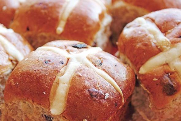 Hot cross buns, típicos de Inglaterra Hot cross buns, típicos de Inglaterra