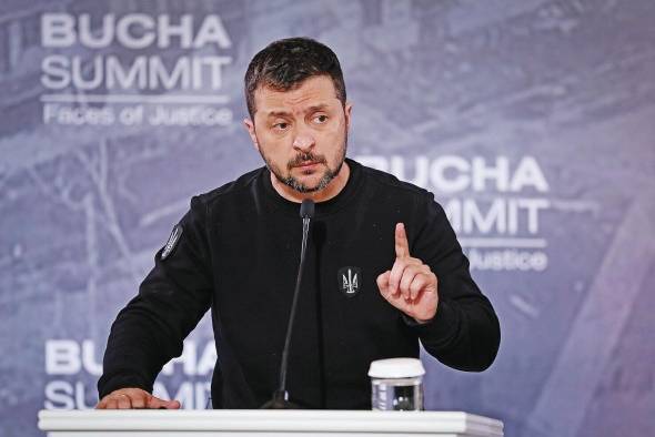 Imagen de archivo del presidente de Ucrania, Volodímir Zelenski. Imagen de archivo del presidente de Ucrania, Volodímir Zelenski.