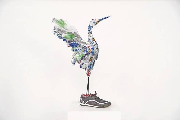Obra 'Sálvame Panamá', por la artista Carmen Gough Obra 'Sálvame Panamá', por la artista Carmen Gough