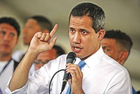El líder opositor venezolano Juan Guaidó, en Caracas (Venezuela). El líder opositor venezolano Juan Guaidó, en Caracas (Venezuela).