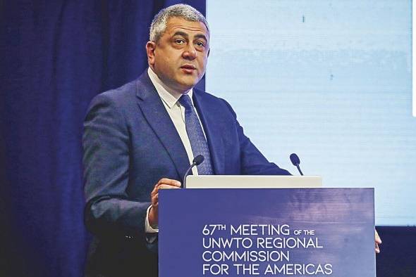 El secretario general de la Organización Mundial de Turismo, Zurab Pololikashvili, en una fotografía de archivo. El secretario general de la Organización Mundial de Turismo, Zurab Pololikashvili, en una fotografía de archivo.