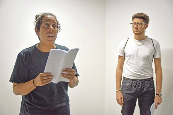 La actriz Mara Bethancourt junto al actor Eddie. Agrazal. La actriz Mara Bethancourt junto al actor Eddie. Agrazal.