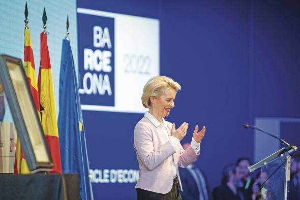 La presidenta de la Comisión Europea, Ursula von der Leyen La presidenta de la Comisión Europea, Ursula von der Leyen