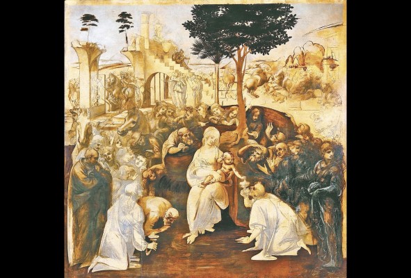 Los invito a que busquen 'La adoración de los Magos', de Leonardo Da Vinci. Los invito a que busquen 'La adoración de los Magos', de Leonardo Da Vinci.
