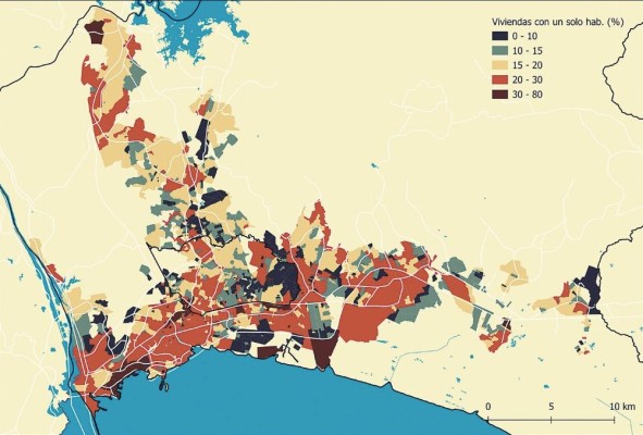 De acuerdo con datos del censo de población y vivienda 2023, el 15% de las viviendas en la ciudad de Panamá tiene un solo habitante. Estos barrios se caracterizan por tener una tendencia a la pérdida de población y una importante proporción de personas adultas mayores de 60 años. De acuerdo con datos del censo de población y vivienda 2023, el 15% de las viviendas en la ciudad de Panamá tiene un solo habitante. Estos barrios se caracterizan por tener una tendencia a la pérdida de población y una importante proporción de personas adultas mayores de 60 años.