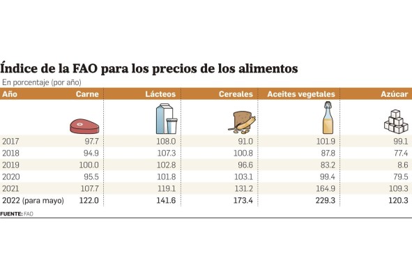 FAO: 'Habrá dos años de incertidumbre y elevación de precios y alimentos' FAO: 'Habrá dos años de incertidumbre y elevación de precios y alimentos'