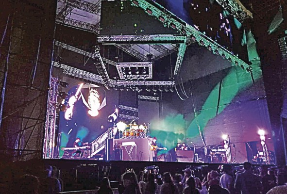 La banda colombiana Morat durante el concierto en Panamá La banda colombiana Morat durante el concierto en Panamá