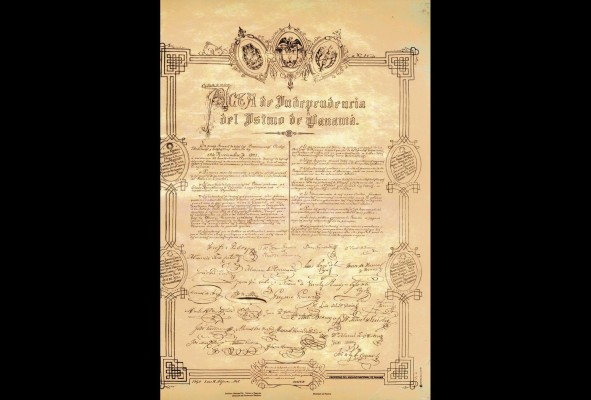 Acta de independencia de Panamá de España. Acta de independencia de Panamá de España.
