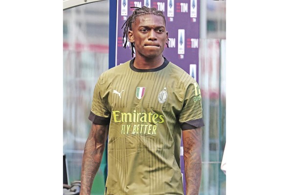 El futbolista Rafael Leão del AC Milán. El futbolista Rafael Leão del AC Milán.