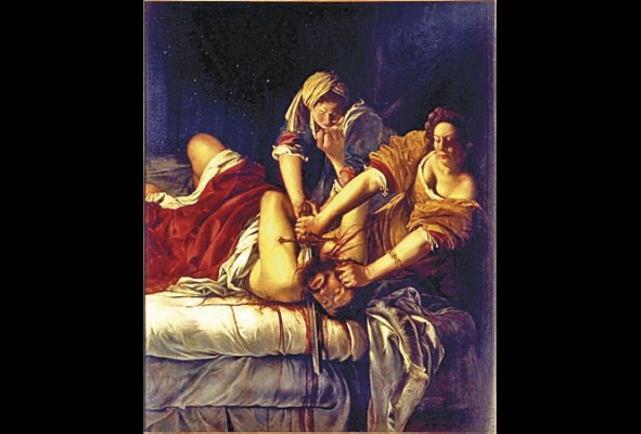 'Judith y Holofernes', (1614). Con un descarnado realismo, Artemisia Gentileschi nos presenta la acción implacable de dos mujeres que no titubean a la hora de hacer justicia. 'Judith y Holofernes', (1614). Con un descarnado realismo, Artemisia Gentileschi nos presenta la acción implacable de dos mujeres que no titubean a la hora de hacer justicia.