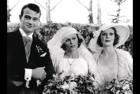 John Wayne y su peimera esposa Josephine Suarez John Wayne y su peimera esposa Josephine Suarez
