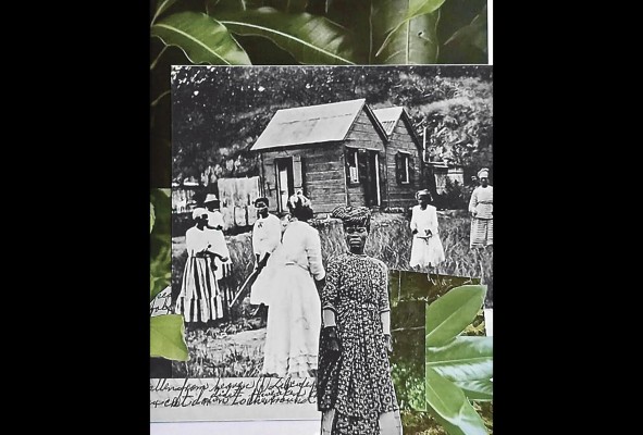 Giana De Dier, Sin título (Sunday's for tending the garden no.2), collage, 2021. Giana De Dier, Sin título (Sunday's for tending the garden no.2), collage, 2021.