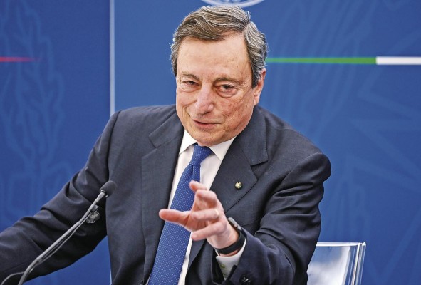 El Primer Ministro italiano Mario Draghi El Primer Ministro italiano Mario Draghi