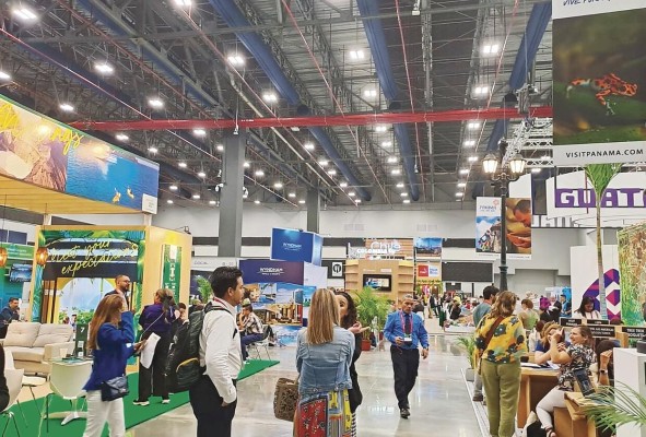 Vista de la feria comercial de Fiexpo Latin América 2023, que se realizó en el Panamá Convention Center. Vista de la feria comercial de Fiexpo Latin América 2023, que se realizó en el Panamá Convention Center.