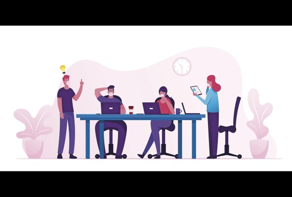 Empresas como Amazon y Uber ya han planeado el regreso híbrido de sus empleados este año. Empresas como Amazon y Uber ya han planeado el regreso híbrido de sus empleados este año.