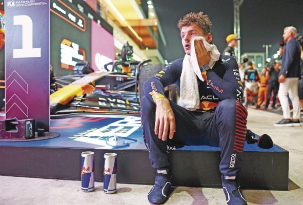 Max Verstappen, luego de finalizar el GP de Catar. Max Verstappen, luego de finalizar el GP de Catar.