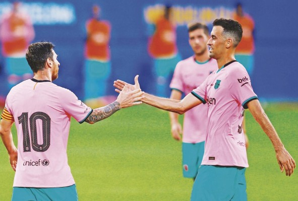 Lionel Messi y Sergio Busquets durante su etapa en el FC Barcelona Lionel Messi y Sergio Busquets durante su etapa en el FC Barcelona