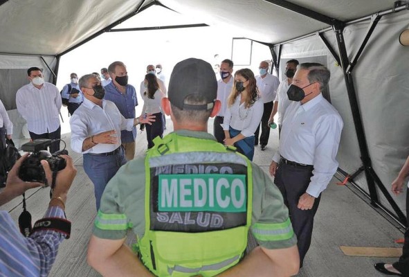 Hospital campaña donado por el Gobierno de Estados Unidos. La administración Cortizo solicitó seis más que están por recibir. Hospital campaña donado por el Gobierno de Estados Unidos. La administración Cortizo solicitó seis más que están por recibir.
