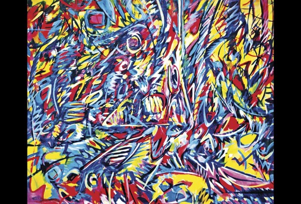 'De la serie Aguadulce II'. Acrílico sobre tela - 120 x 140 cm -1994 'De la serie Aguadulce II'. Acrílico sobre tela - 120 x 140 cm -1994