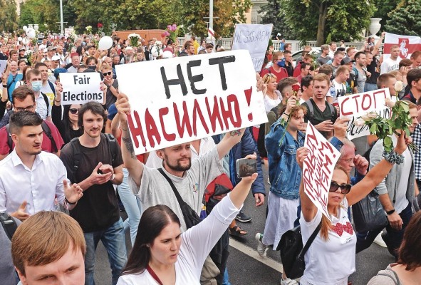 Siguen las tensiones por protestas en Bielorrusia. Siguen las tensiones por protestas en Bielorrusia.