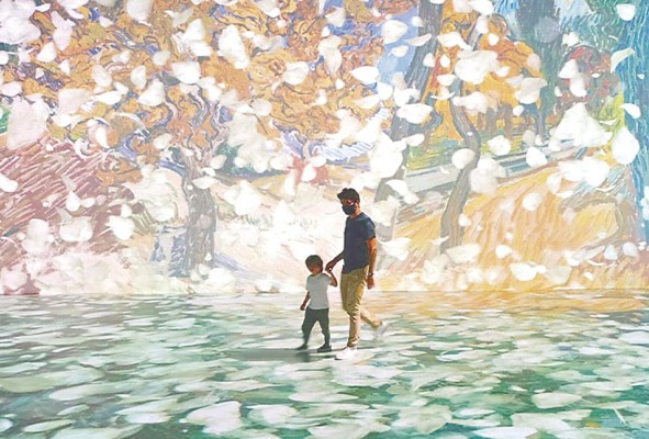Se trata de una experiencia que envuelve a sus visitantes dentro del mundo visual de Vincent Van Gogh. Se trata de una experiencia que envuelve a sus visitantes dentro del mundo visual de Vincent Van Gogh.