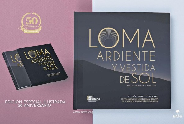 Portada de la nueva edición de 'Loma Ardiente y vestida de sol'. Portada de la nueva edición de 'Loma Ardiente y vestida de sol'.