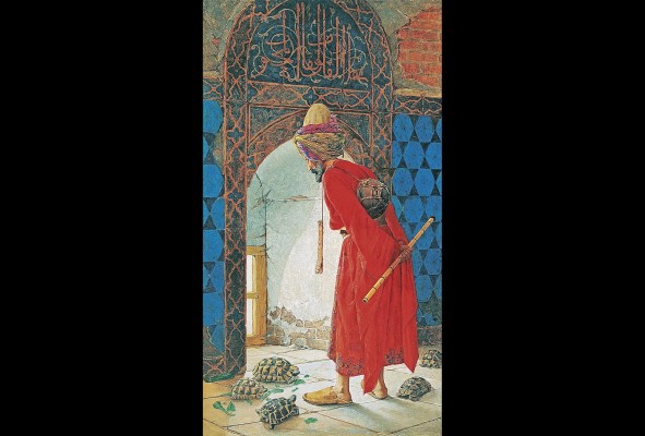 Pintura del entrenador de tortugas de Osman Hamdi Bey Pintura del entrenador de tortugas de Osman Hamdi Bey