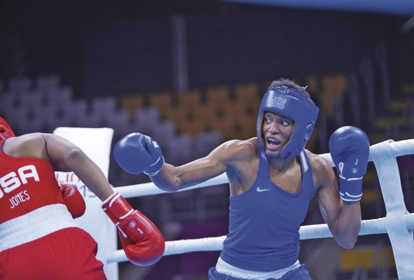 La boxeadora panameña Atheyna Bylon (75 kilos). La boxeadora panameña Atheyna Bylon (75 kilos).