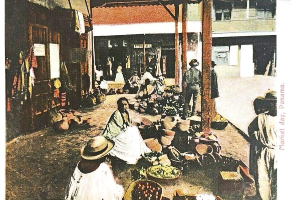 Día de mercado en Panamá. Día de mercado en Panamá.