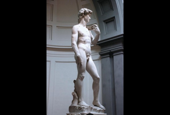 'El David' con todos sus significados, su belleza, su perfección anatómica y mil detalles todavía parece causar un escándalo por tener sus intimidades al descubierto. 'El David' con todos sus significados, su belleza, su perfección anatómica y mil detalles todavía parece causar un escándalo por tener sus intimidades al descubierto.