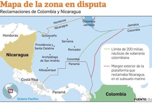 CIJ falla a favor de Colombia y pone fin a disputa con Nicaragua CIJ falla a favor de Colombia y pone fin a disputa con Nicaragua