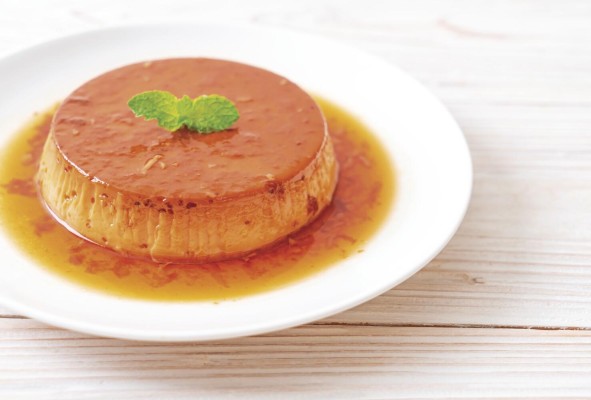 Flan casero. Flan casero.
