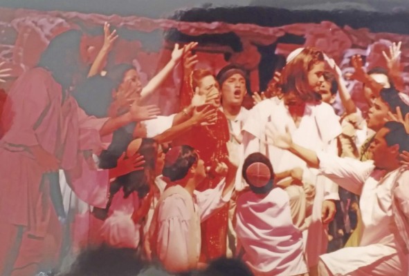 Juan Carlos Adames como Jesús en 'Jesucristo Súper Estrella Juan Carlos Adames como Jesús en 'Jesucristo Súper Estrella