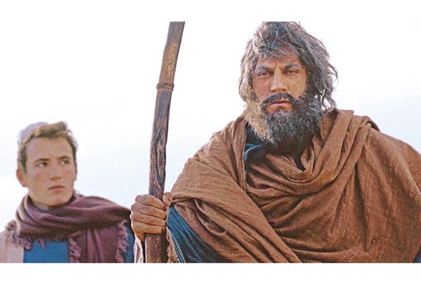 Abraham es puesto a prueba por Dios, quien lo envía a sacrificar a su hijo en las tierras de Moriah. Abraham es puesto a prueba por Dios, quien lo envía a sacrificar a su hijo en las tierras de Moriah.