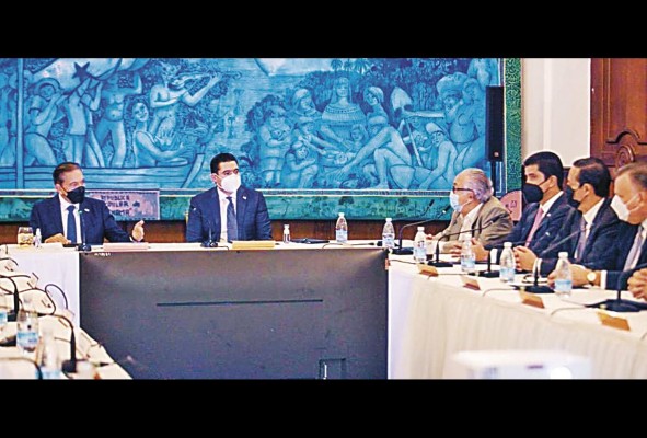 El presidente Laurentino Cortizo durante la reunión con la Comisión Público-Privada de Alto Nivel para la Reactivación Económica del país. El presidente Laurentino Cortizo durante la reunión con la Comisión Público-Privada de Alto Nivel para la Reactivación Económica del país.