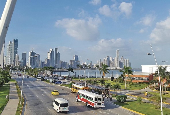 Vista de la ciudad de Panamá. Vista de la ciudad de Panamá.