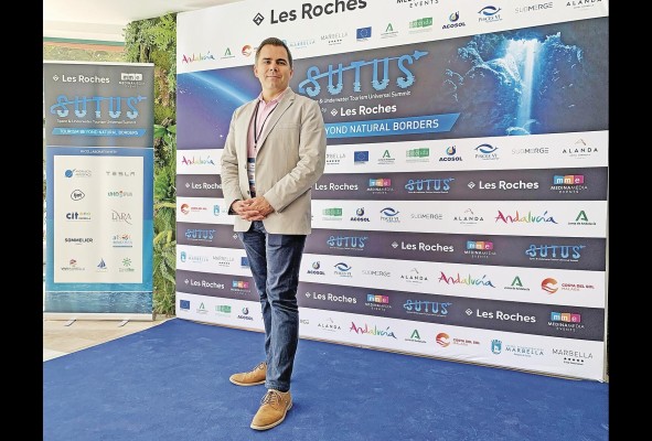 El jefe de operaciones de Orbital Assembly, el estadounidense de origen mexicano Tim Alatorre, en el reciente congreso internacional Turismo Espacial y Subacuatico, Sutus 2022, en Marbella, España. El jefe de operaciones de Orbital Assembly, el estadounidense de origen mexicano Tim Alatorre, en el reciente congreso internacional Turismo Espacial y Subacuatico, Sutus 2022, en Marbella, España.