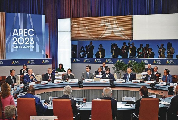 Los líderes de los 21 miembros de la APEC se dieron cita en la ciudad de San Francisco, en EE.UU. Los líderes de los 21 miembros de la APEC se dieron cita en la ciudad de San Francisco, en EE.UU.