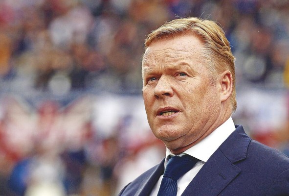 El entrenador Ronald Koeman El entrenador Ronald Koeman