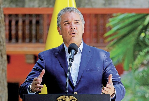 El presidente de Colombia, Iván Duque El presidente de Colombia, Iván Duque