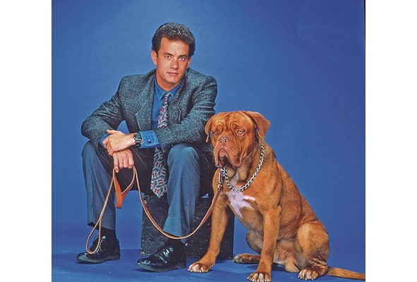 <strong>Turner & Hooch (1989) </strong>Comedia de acción protagonizada por Tom Hanks interpretando a un ordenado detective que se ve obligado a asociarse con Hooch, un dogo de Burdeos, que le voltea su día a día, pero se convierte en su inseparable pareja. El filme se estrenó con otro policial de mascotas titulado K-Nino, pero sin duda, la recordación se la llevó esta película de Roger Spotiswoode. <strong>Turner & Hooch (1989) </strong>Comedia de acción protagonizada por Tom Hanks interpretando a un ordenado detective que se ve obligado a asociarse con Hooch, un dogo de Burdeos, que le voltea su día a día, pero se convierte en su inseparable pareja. El filme se estrenó con otro policial de mascotas titulado K-Nino, pero sin duda, la recordación se la llevó esta película de Roger Spotiswoode.