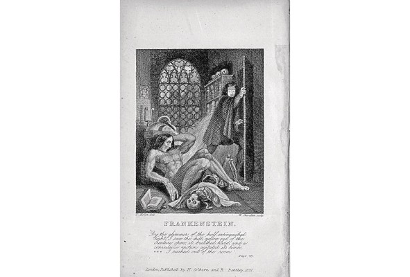 Portada original de 'Frankenstein' de Mary Shelly. Portada original de 'Frankenstein' de Mary Shelly.
