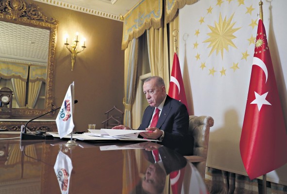 El presidente turco, Erdogan manifestó la necesidad de e hacer accesible la vacuna de la covid a todos. El presidente turco, Erdogan manifestó la necesidad de e hacer accesible la vacuna de la covid a todos.