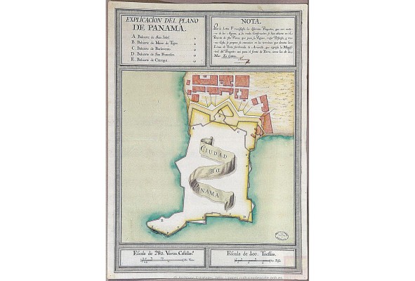 Plano de la ciudad de Panamá en 1776 Plano de la ciudad de Panamá en 1776