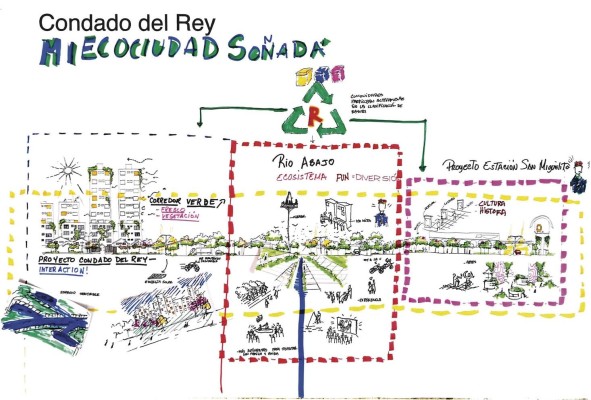 En Condado del Rey plantearon 'Mi Ecociudad Soñada' con medidas de arborización, espacios públicos, proyectos de mejora de riberas y bosques de galería, actividades culturales, promoción del transporte no motorizado, entre otras. En Condado del Rey plantearon 'Mi Ecociudad Soñada' con medidas de arborización, espacios públicos, proyectos de mejora de riberas y bosques de galería, actividades culturales, promoción del transporte no motorizado, entre otras.