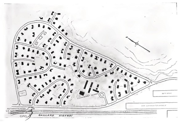 Plano del poblado de Corozal, 1952. Plano del poblado de Corozal, 1952.