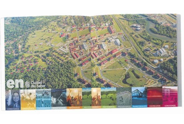 Imagen del libro '25 años: hacia la utopía posible' que marca los 25 años de la Fundación Ciudad del saber. Imagen del libro '25 años: hacia la utopía posible' que marca los 25 años de la Fundación Ciudad del saber.