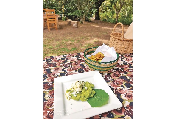 Spread de 'petit pois' y queso de cabra hecho en casa Spread de 'petit pois' y queso de cabra hecho en casa