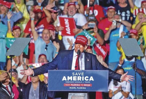 El exmandatario de EE.UU. Donald Trump El exmandatario de EE.UU. Donald Trump